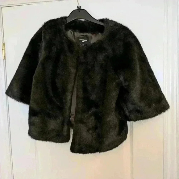 Cinemoda Italia  size medium shirt faux fur coat - Picture 3 of 7